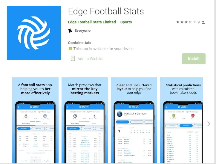 Edge Football Stats