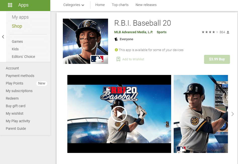 RBI Baseball 20 